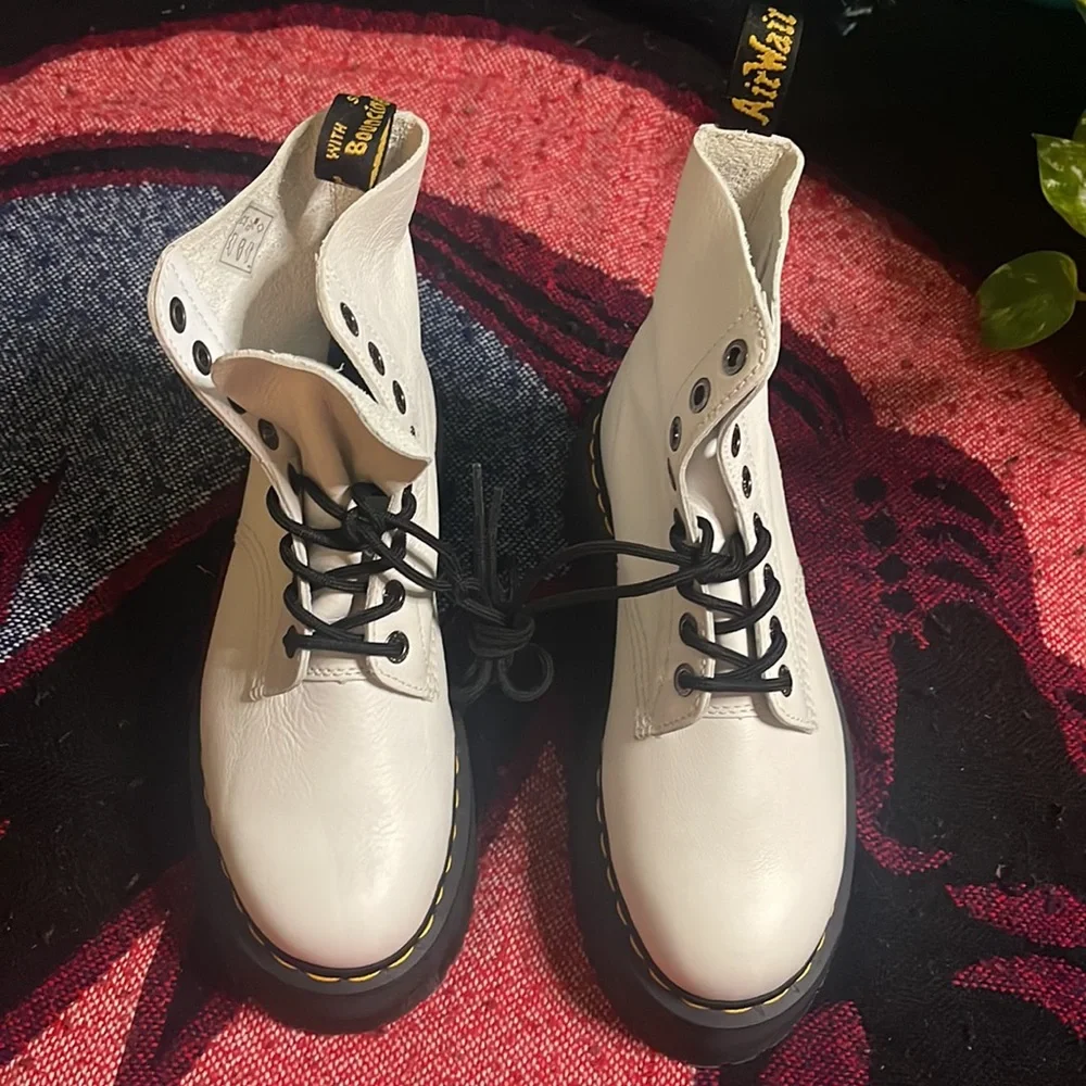 Free People x Dr. Martens Leona Platform Ankle Boots